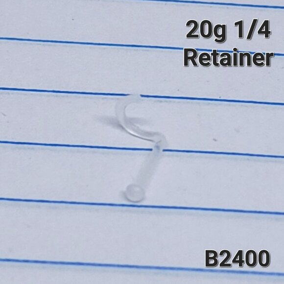 2x 20g PTFE Clear Flexible Nose Screw Retainer B2400 - Picture 1 of 3